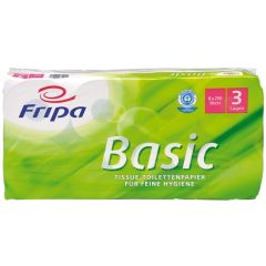 Rouleau de papier toilette - 3 couches : FRIPA Lot de 8 Visuel