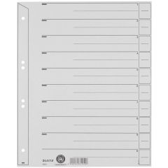 Photo Intercalaires en carton - 240 x 300 mm - Gris : LEITz
