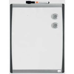 Tableau blanc magnétique avec cadre incurvé - 280 x 335 mm : NOBO image
