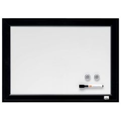 Tableau mural magnétique - 585 x 430 mm - Blanc/Noir : NOBO image