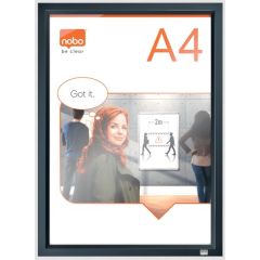 Cadre porte affiche en aluminium - 250 x 340 mm - Graphite : NOBO image