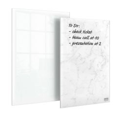 Bloc-notes en Verre - Mini Tableau - Lot de 2 : NOBO image