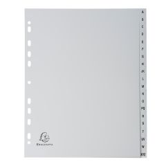 EXACOMPTA : Jeu de 20 intercalaires alphabétiques en pp - 245 x 297 mm