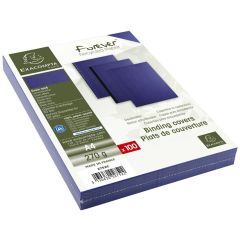 Couverture pour Reliure A4 - Grain toilé - Bleu foncé EXACOMPTA Image
