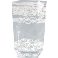 Sachet en cellophane imprimé - Dentelle - 145 x 235 mm : FOLIA Lot de 10 Visuel