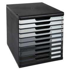 Module de rangement 10 tiroirs - Modulo - Gris : EXACOMPTA Shades of grey image