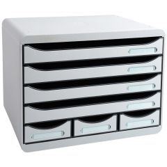 Caisson à 7 Tiroirs - Gris lumière : EXACOMPTA Store-Box MAXI photo