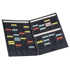 Photo Mini planning portable pour fiches T - Indice 1,5 - Pliable - 4 colonnes : NOBO 3084000