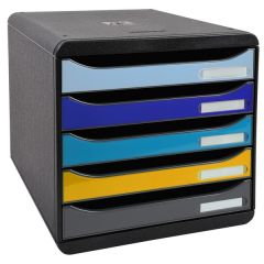 Module de rangement 5 tiroirs - Big Box Plus : EXACOMPTA Bee Blue image
