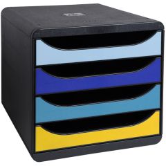 Module de rangement 4 tiroirs - Big Box : EXACOMPTA Bee Blue image