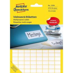 AVERY : Etiquettes adhésives - 13 x 8 mm - Blanc 3306