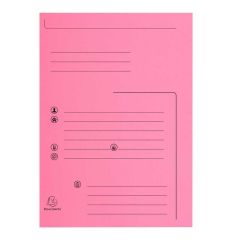 Lot de 25 Chemises rigides imprimées - Rose EXACOMPTA Super 210 Contact