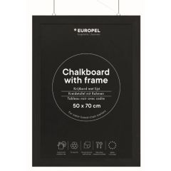 Ardoise avec cadre en bois - Noir - 500 x 700 mm : EUROPEL image