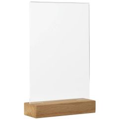 Présentoir de table avec socle en bois - A5 : EUROPEL image