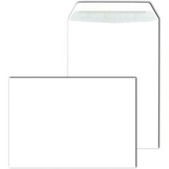 Pochettes d'expédition autocollantes sans fenêtre - 162 x 229 mm - Blanc : MAIL MEDIA Lot de 50 Visuel
