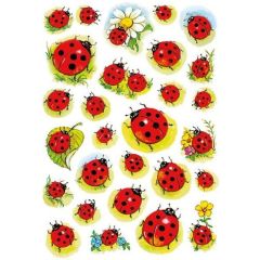 Stickers en papier - Coccinelles et fleur : HERMA Lot de 84 Image