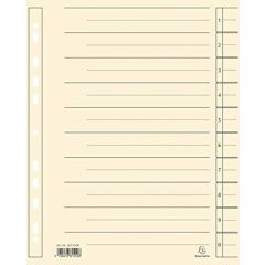 Intercalaires en carton micro perforés - 234 x 297 mm - Chamois : Exacompta Lot de 100 Image