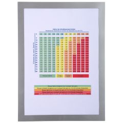 Pochette d'affichage magnétique - A4 - Argent EXACOMPTA Exemple
