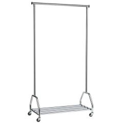 Porte-manteaux sur roulettes avec porte-bagage : UNILUX Groom 400050647