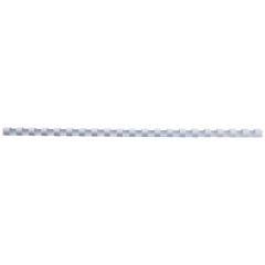Baguettes de 21 anneaux - 6 mm - Blanc : GBC Lot de 100 visuel