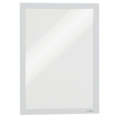 Cadre d'affichage magnétique auto-adhésif - A4 - Argent : DURABLE Lot de 10 Visuel