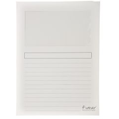 EXACOMPTA 50270E Chemise à fenêtre Blanches Forever