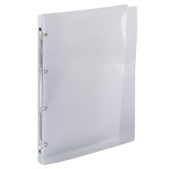 Exacompta 51194E Crystal : Classeur souple Cristal - 4 anneaux