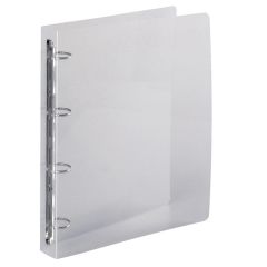Exacompta 51342E Crystal : Classeur souple Cristal - 4 anneaux
