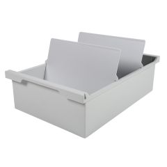 Bac pour 1200 fiches  - Format A4 - Gris lumière EXACOMPTA 52540D