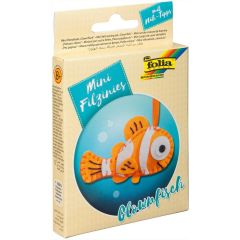 Kit de couture en feutrine pour fabriquer un Porte-clé - Poisson Clown : FOLIA Filzinies Image