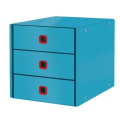 Bloc de rangement Click & Store Cosy - 3 tiroirs - Bleu : LEITZ image