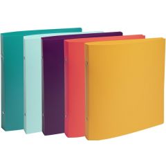 Classeur à 2 anneaux - 230 x 200 mm - 20 mm - Assortiment : EXACOMPTA Chromaline Pastel image