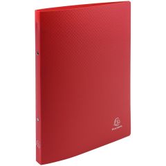 Classeur souple - 2 anneaux de 15 mm - Rouge opaque : EXACOMPTA Visuel