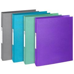 Classeur Rigide - 2 anneaux de 30 mm - Assortiment : EXACOMPTA Teksto image