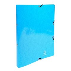 54897E Classeur Exacompta 2 Anneaux Bleu clair Carte lustrée Iderama
