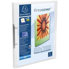 Classeur Personnalisable A4 1 Pochette - Incolore - 2 anneaux de 15 mm : EXACOMPTA Visuel