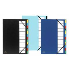 55330E EXACOMPTA  Trieur avec élastiques Assortiment photo