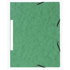 Chemise à élastiques - 3 rabats - Vert Marbré : EXACOMPTA image