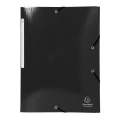 EXACOMPTA 55821E Chemises à élastiques Iderama - Noir