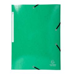 EXACOMPTA 55830E Chemise à élastiques Iderama - Vert foncé