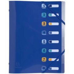 Trieur 8 compartiments - Bleu Marine : EXACOMPTA Bee Blue image