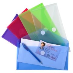 Pochettes enveloppes à scratch - 250 x 135 mm - Assortiment EXACOMPTA Lot de 5 Image