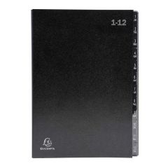 EXACOMPTA : Trieur numérique - 12 compartiments 57012E