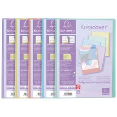 Porte-vues Souple Personnalisable - Assortiment Pastel EXACOMPTA image