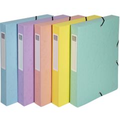 Boîte de classement - Dos 25 mm - Assortiment : EXACOMPTA Aquarel image