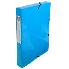 EXACOMPTA :  8 boîtes de classement 59927E  - Dos 40 mm - Bleu clair
