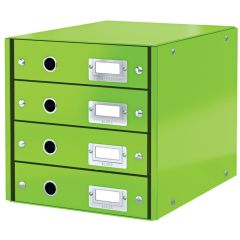 Photo Boite de classement WOW - 4 tiroirs - Vert LEITZ Click et Store Image