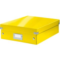 Boite de rangement à compartiments - 370 x 280 mm - Jaune : LEITZ Wow Visuel