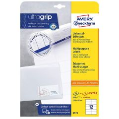 Photo Étiquettes adhésives - 105 x 48 mm - Blanc AVERY