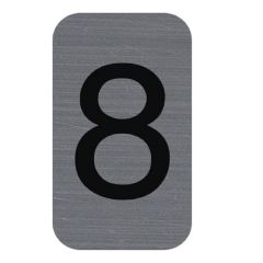 Plaque verticale adhésive de signalisation - Chiffre 8 : EXACOMPTA image